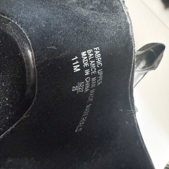 Vintage Y2K Studio Roma Black Satin Floral Chunky Heels 11 - Picture 10 of 10